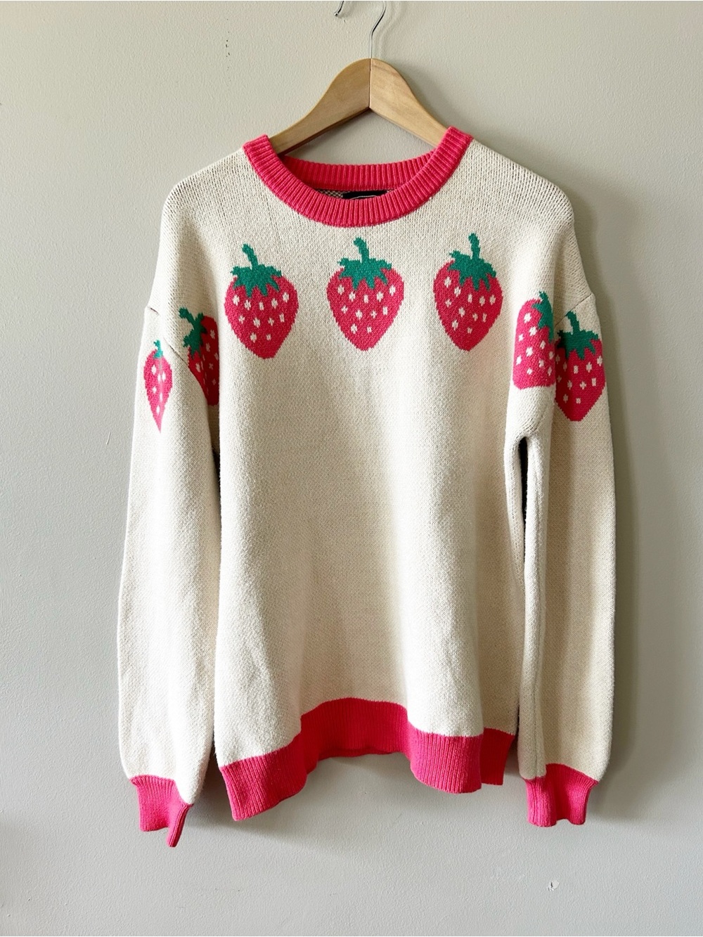 Steady Hands • strawberry knit sweater